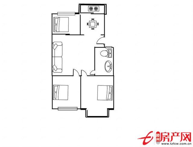 匯龍安東花園黃金樓層三居室