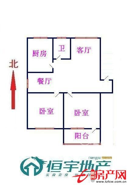 華浮小區兩居室四樓急售