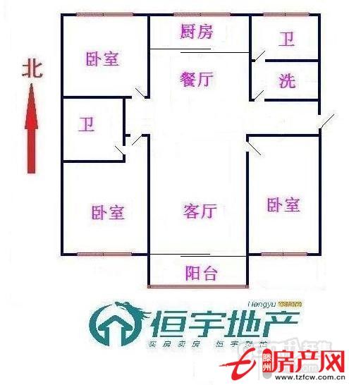 華騰小區三室豪裝送家具家電車位