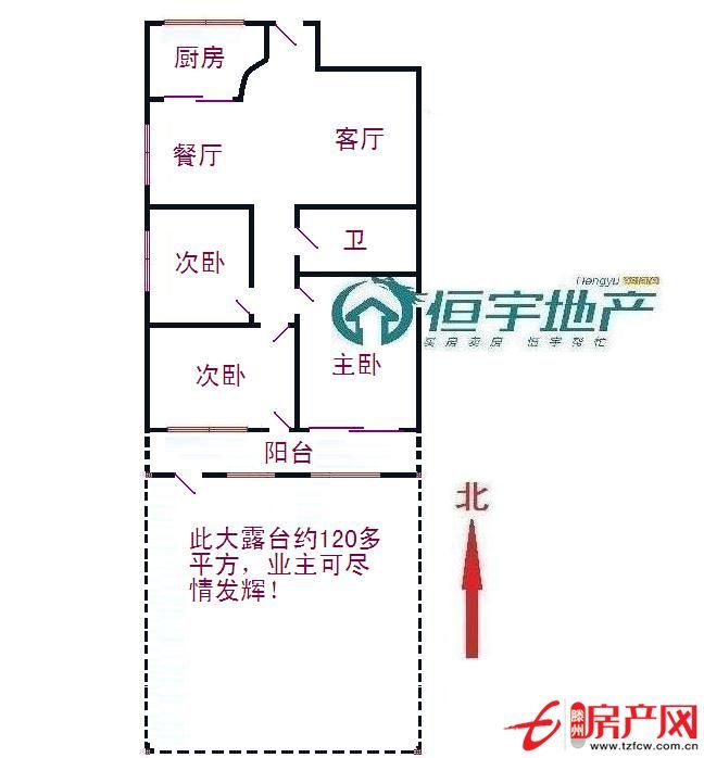 問天三期；帶一個露天陽臺