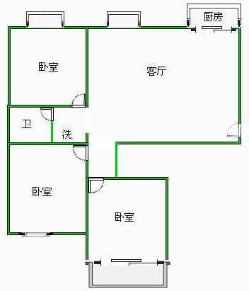 頤和園三室兩廳精裝修低價出售