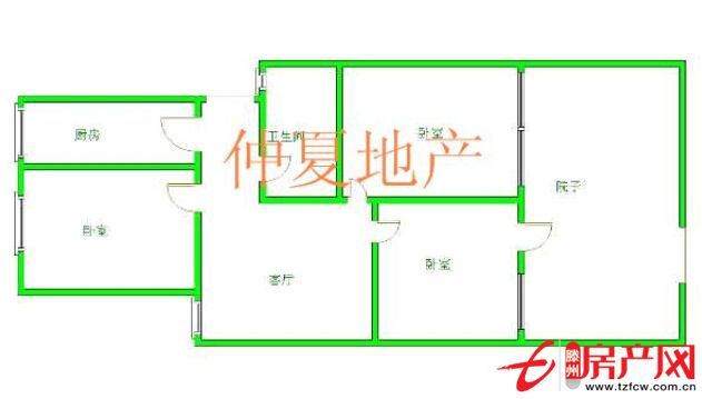西門里稀缺一樓帶院采光好南北通透可貸款