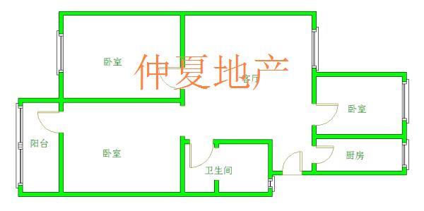 過戶費低北安居三期黃金三樓戶型很棒采光很好絕版好房婚房必備