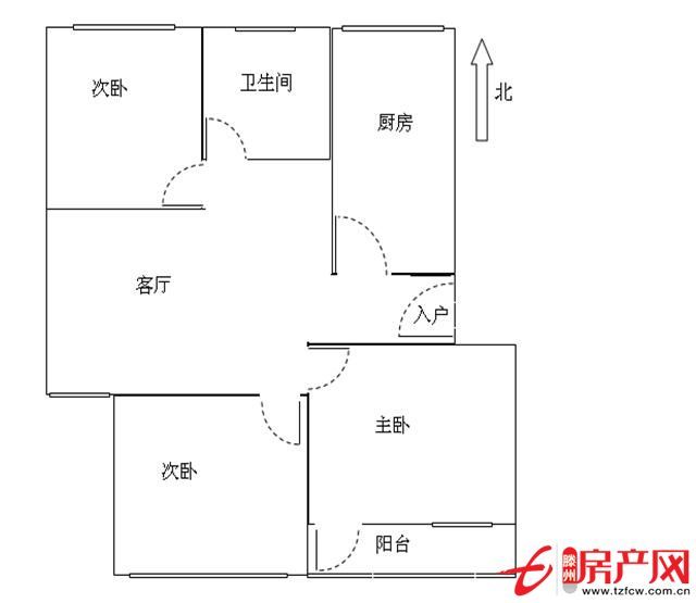 善南小區三室一廳七十六平米兩室向陽