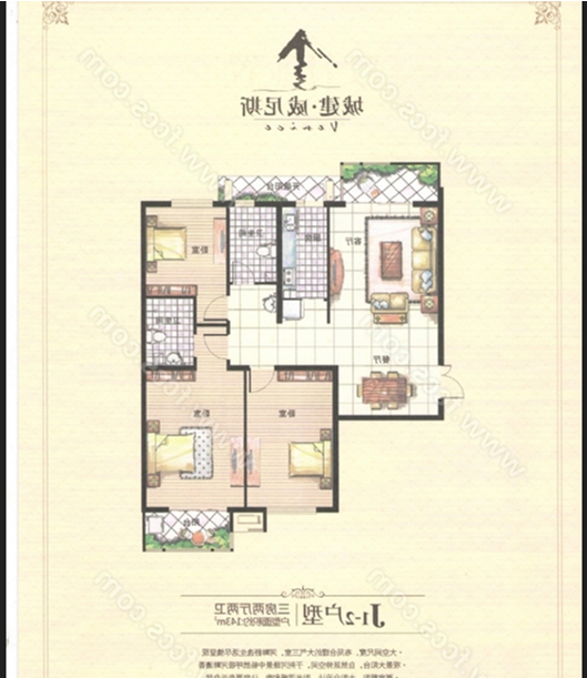 威尼斯一區學區房沿河觀景房。