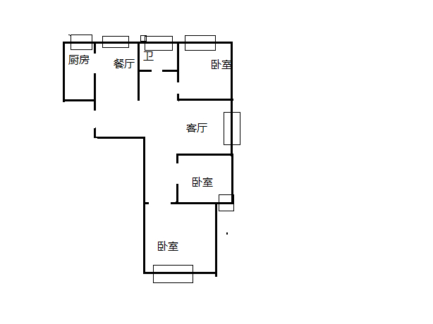 金河灣回遷房，前排東戶，南北通透，采光好