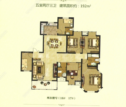 涵翠苑，四室兩廳，毛坯，可貸，含車位，三室一廳向陽，工程抵賬