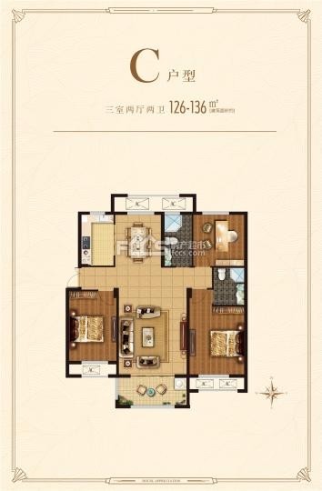 東城名景，3室2廳，黃 金樓層，走售樓處，毛坯