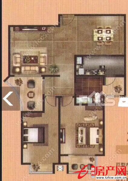 中央城二區兩室兩廳有證能貸款樓層好戶型好送家具家電