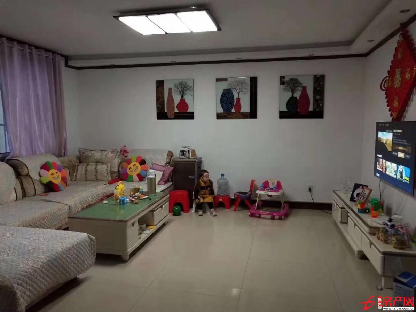 明珠花園128平三室精裝修，送全新家具家電，證5年，99.6