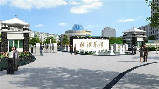 濱湖鎮荷塘月色毗鄰廣場