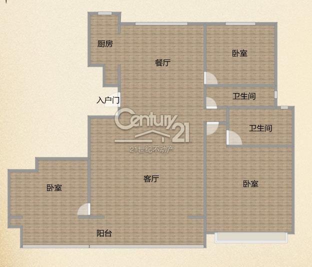 保利海德佳園   毛坯房3室2廳2衛146m2185萬元