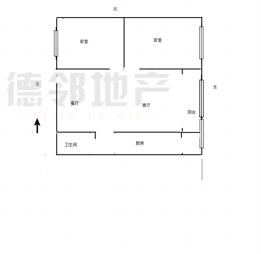 潤恒第一城  3室2廳1衛105m2102萬元